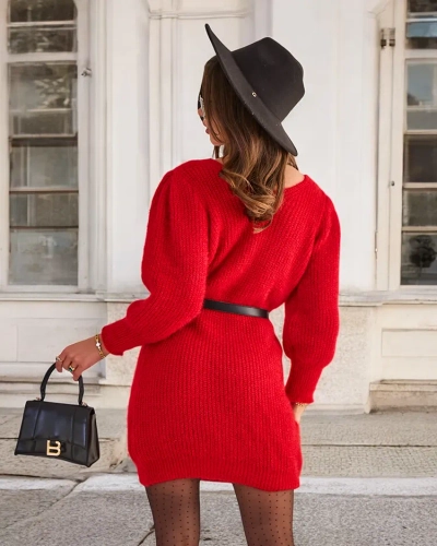 Královská móda Pletená tuniková šaty pre ženy