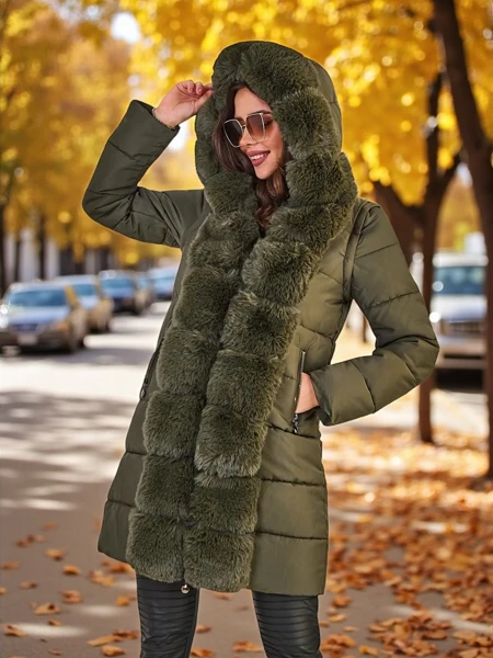 Royalfashion Dámska bunda s odpínameými rukávmi