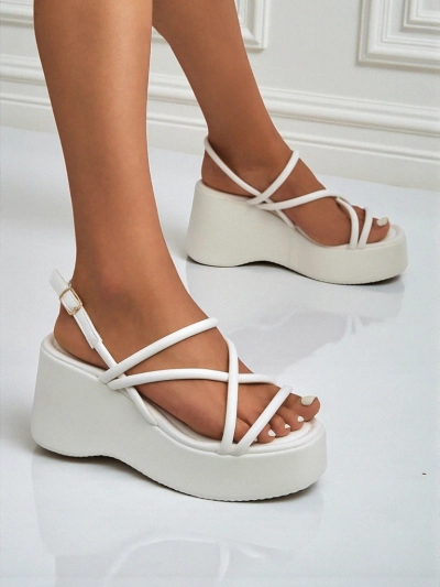 Royalfashion Ženski sandali s polno peto Skyline Straps