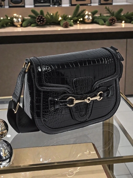 Lakirana Majhna ženska torbica iz eko usnja Lurenn