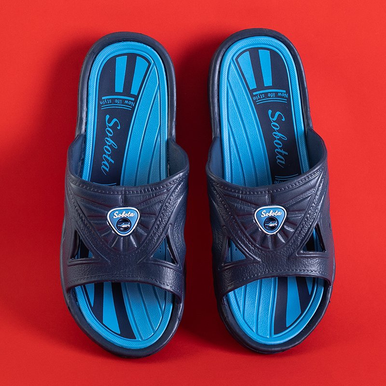 Pánske tmavomodro -modré gumáky Zesov - Obuv