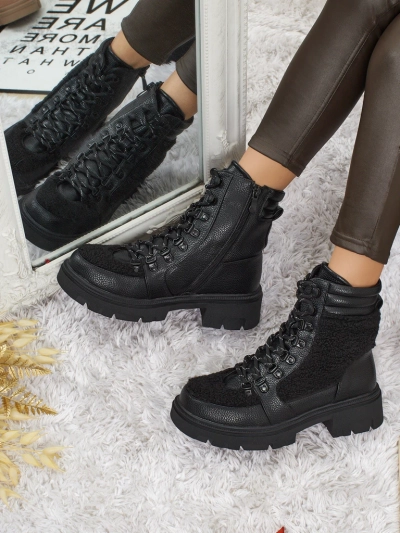 Ženski delavski škornji s krznom Ardella