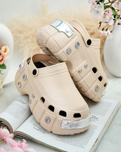 Royalfashion Dámske gumené žabky s ornamentmi Kiroo