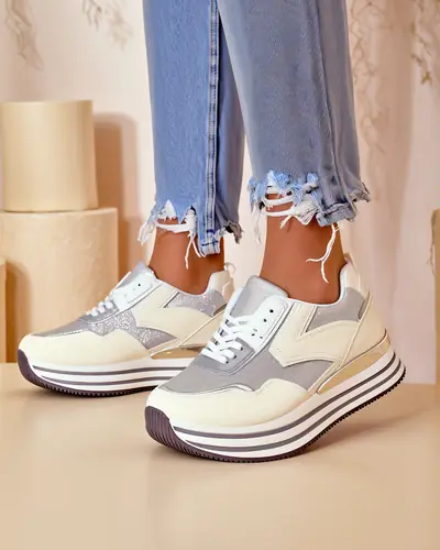 Royalfashion Dámske tenisky s trblietkami Borovis