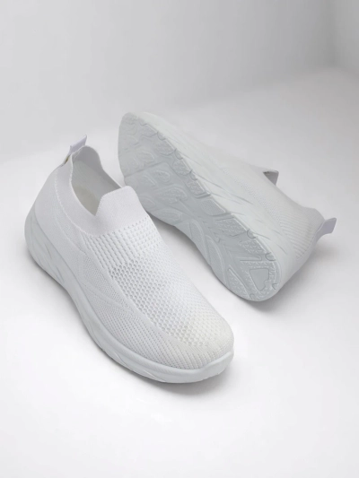 Royalfashion Ženski športni copati na navlačenje Whites