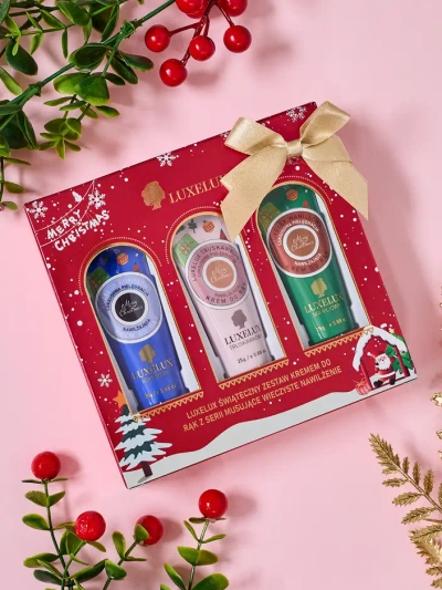 Sada vianočných krémov na ruky Luxelux z botanickej essencie 25g
