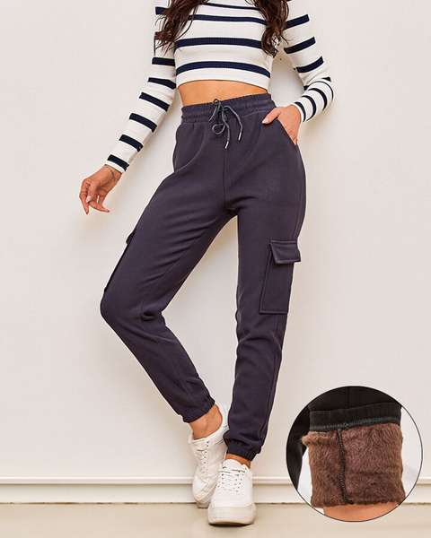 Royalfashion Dámske zateplené bojové nohavice