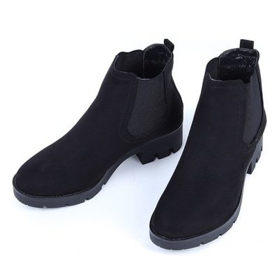 Klasyczne czarne botki Chie - Obuwie