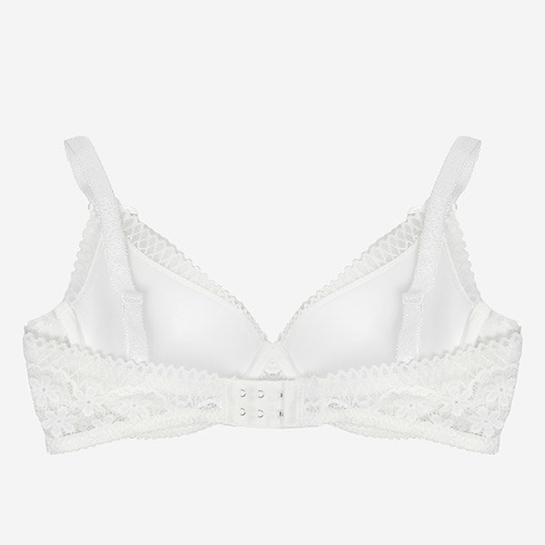 Dámska biela podprsenka s čipkou - Spodná bielizeň