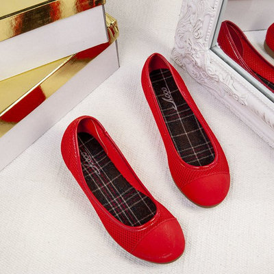 Red Mireia ballerinas - Footwear 1