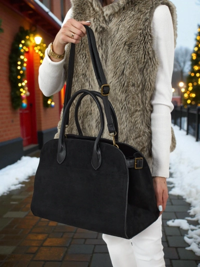 Ženska shopper torbica eko semiš Dorelle