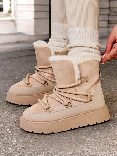 Dámske zimné čižmy so šnurovaním Royalfashion Liloz