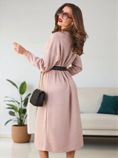 Royalfashion Dámske pletené šaty