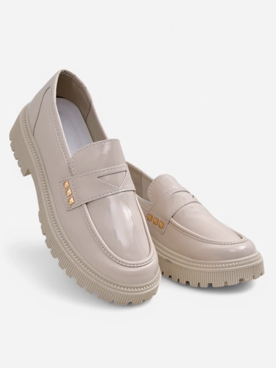 Royalfashion dámske lakované mokasíny Dunes