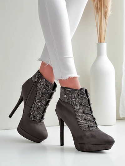 Royalfashion dámske členkové topánky s kamienkami Efelolo