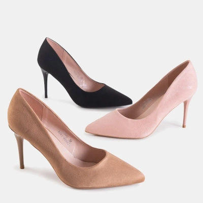 OUTLET Čierne dámske lodičky na špendlíku Zarila - Obuv