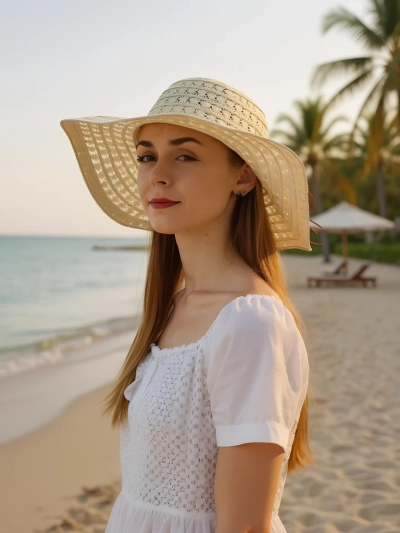 Royalfashion Dámsky slamený klobúk Convalia