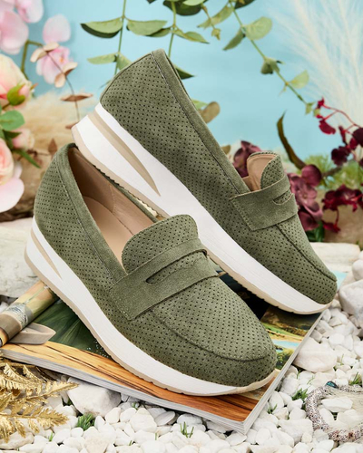 Royalfashion Dámske mokasíny na nízkom podpätku Sirn