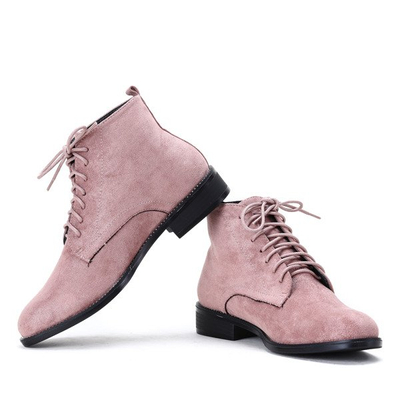 Różowe botki Noel- Obuwie