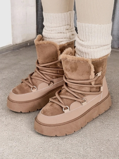 Royalfashion Ženské šnurovacie snehové topánky Liloz