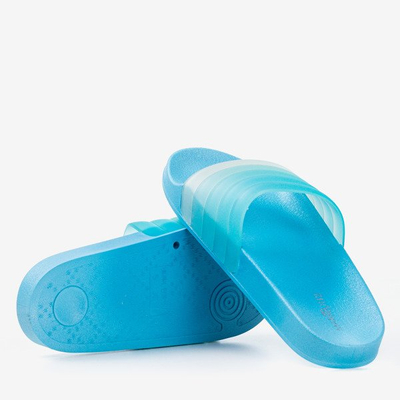 Modré gumové papuče Nalina - Obuv