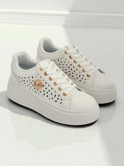 Aurelia Bianca – Bele Superge s Platformo Royalfashion Ecru
