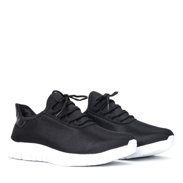 Czarno-białe, sportowe męskie buty Sebian - Obuwie