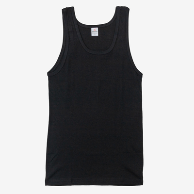 Čierne pánske tričko bez rukávov - oblečenie