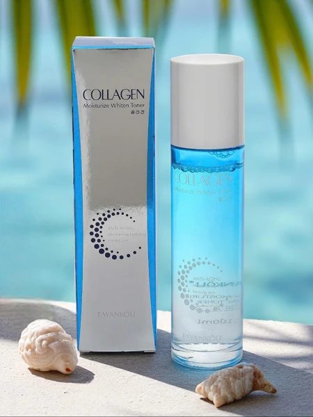Posvetlitveni in vlažilni tonik za obraz s kolagenom