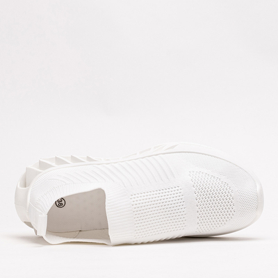 Dinging white slip-on dámska športová obuv - Obuv