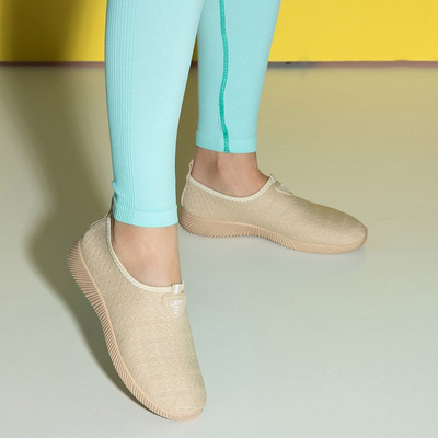 Béžové dámske návleky na tenisky Smegin - Obuv