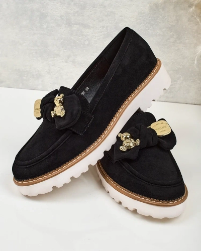 Nero Elegante Mokasini iz Ekološkega Usnja