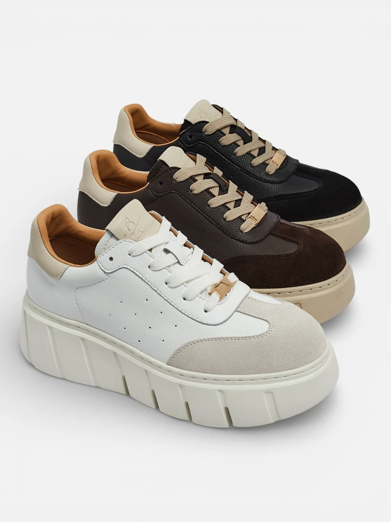 Športne ženske superge iz naravnega usnja Taures