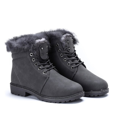 Ocieplane trapery w kolorze ciemnoszarym Alayna - Obuwie