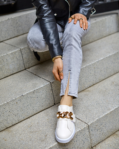 Krémové dámske nazúvacie športové topánky Derera - Obuv