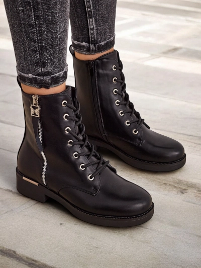 Royalfashion Dámske čižmy na šnurovanie Selocii