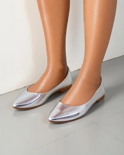 Royalfashion dámske lakované baleríny Aramiese
