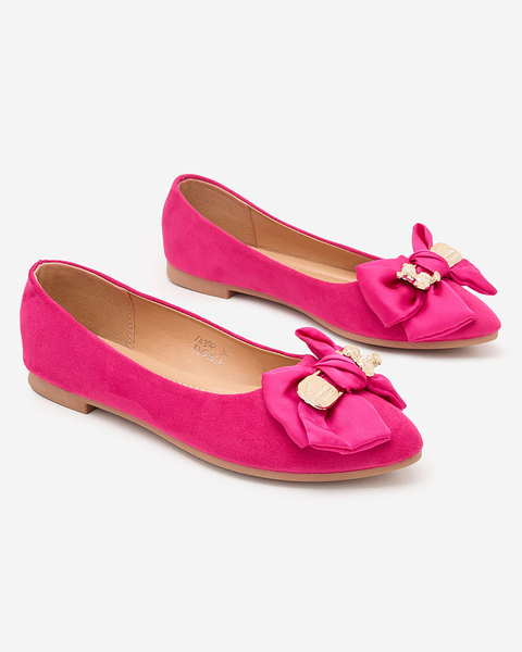 Royalfashion Dámske baleríny so špicatou špičkou a mašľou Retripo