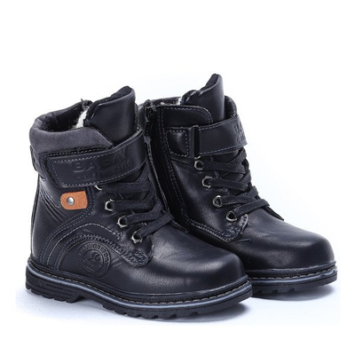 Czarne botki dziecięce Jake - Obuwie