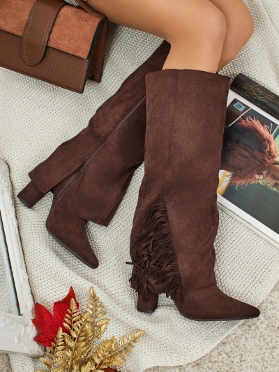 Ženski eko semiš škornji z zgornjim delom Rimolea