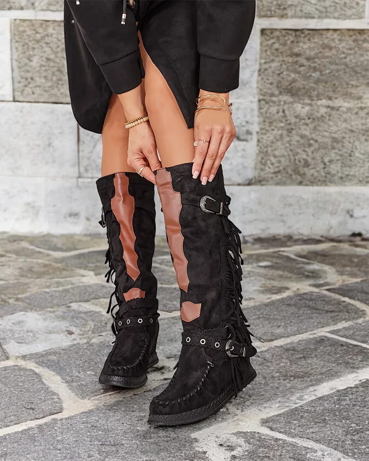 Royalfashion Dámske čižmy so skrytou kotvou Indio