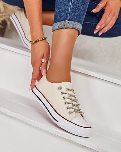 Royalfashion Dámske tenisky s ozdobnými šnúrkami Timi