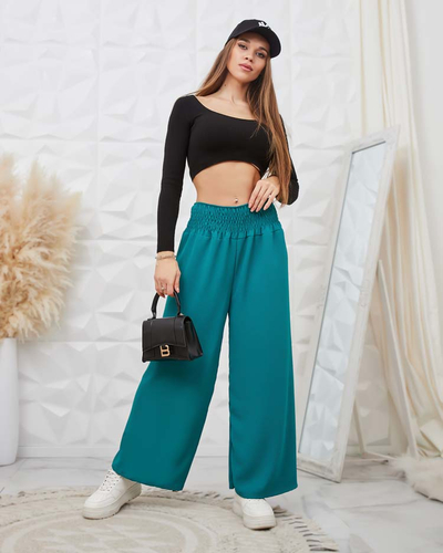 Royalfashion Dámske široké nohavice