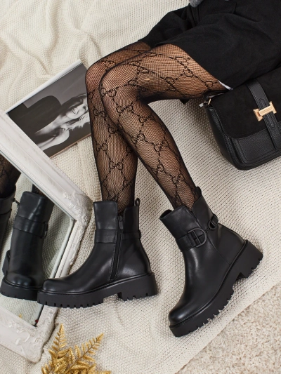 Eko usnjeni ženski gležnarji Marques