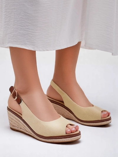 Royalfashion Dámske wedge sandále otvorená špička Tafenis