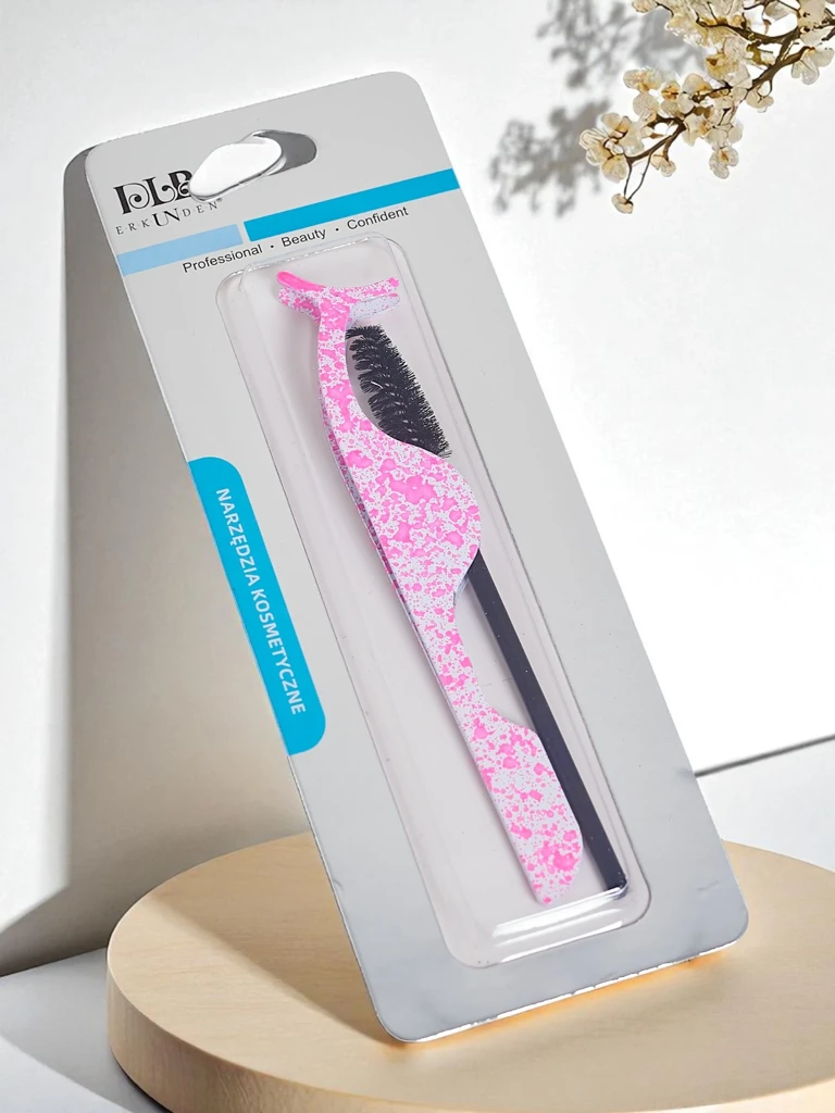Sada na úpravu rias - pinzeta na umelé riasy a kefka