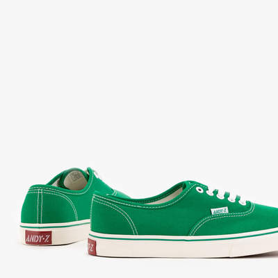 Zelené pánske tenisky Okilet na šnurovanie - Obuv