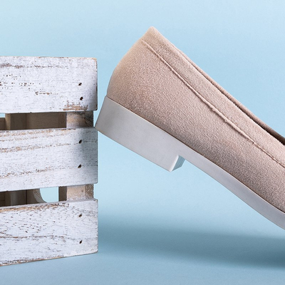 Dámske mokasíny v prášku Atrugiel so strapcami - Obuv