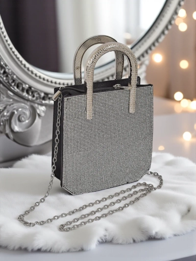 Royalfashion Ženska torbica s cirkoni in ročaji v obliki kače Snake Glam