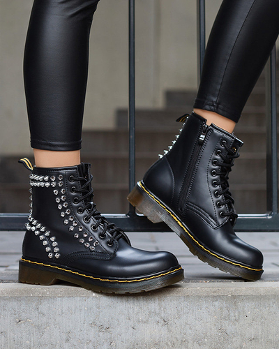 Pracovné dámske čižmy s čiernymi cvokmi Operias - Obuv